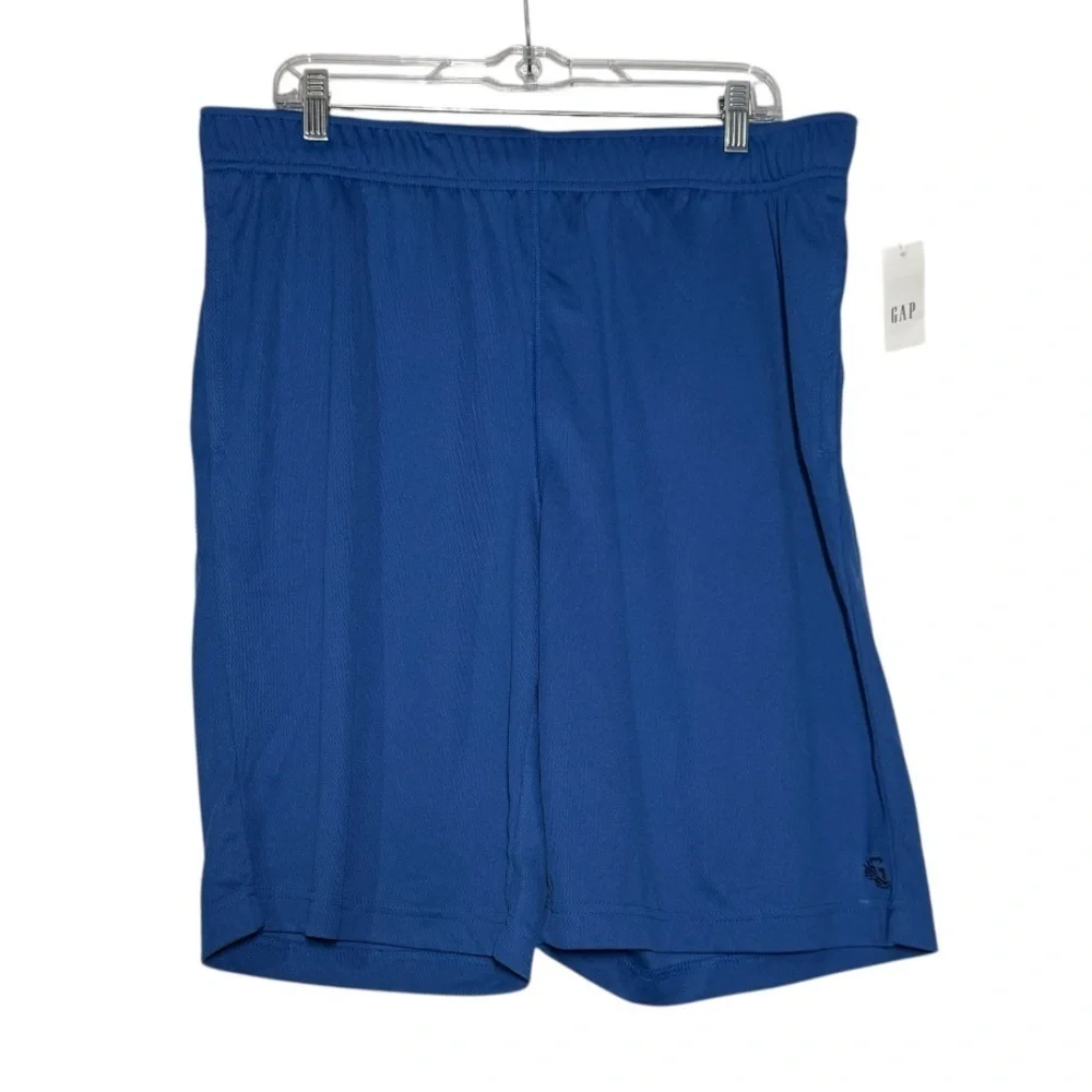 GAP Blue Athletic Shorts Super Soft Lightweight Size Large NWT Excersise Gym